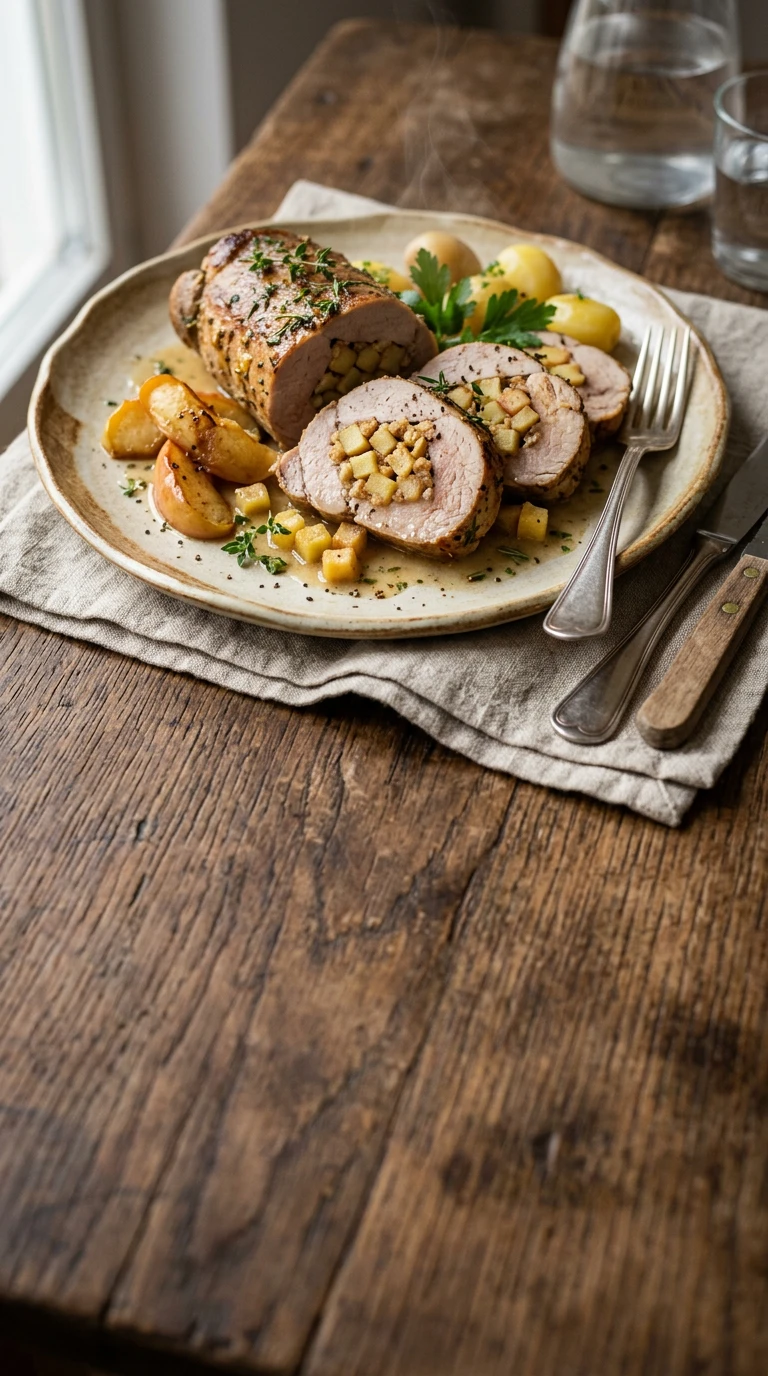 Apple-Stuffed Pork Loin