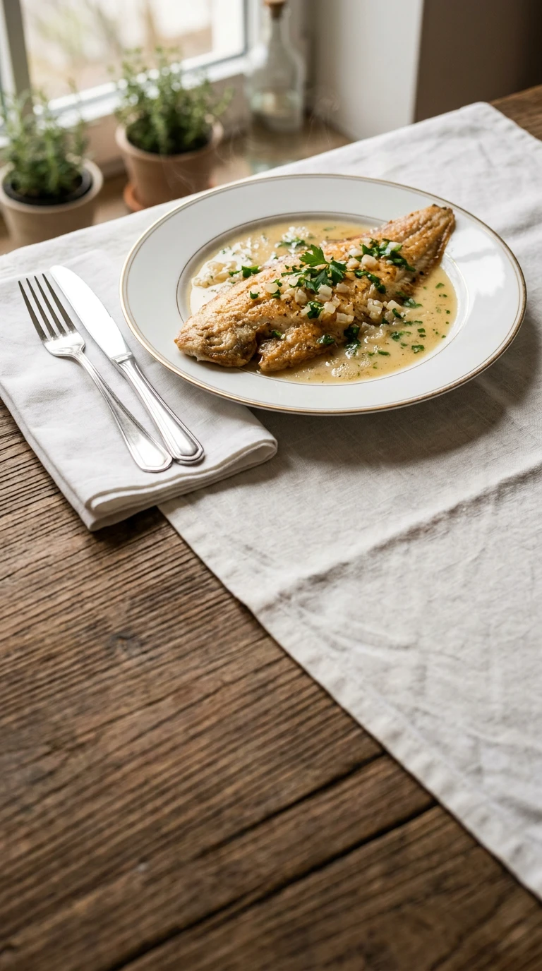 Seezunge in Weißwein