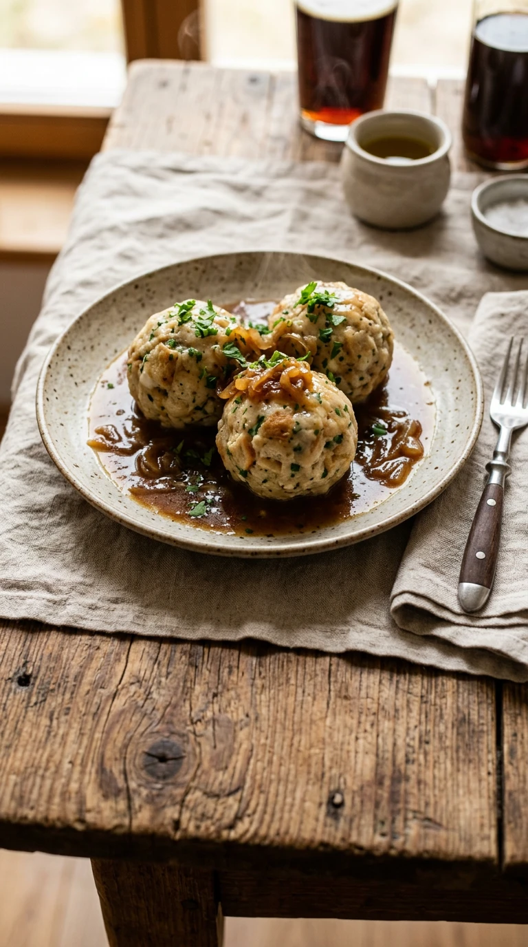 Semmelknoedel (Bavarian Bread Dumplings)