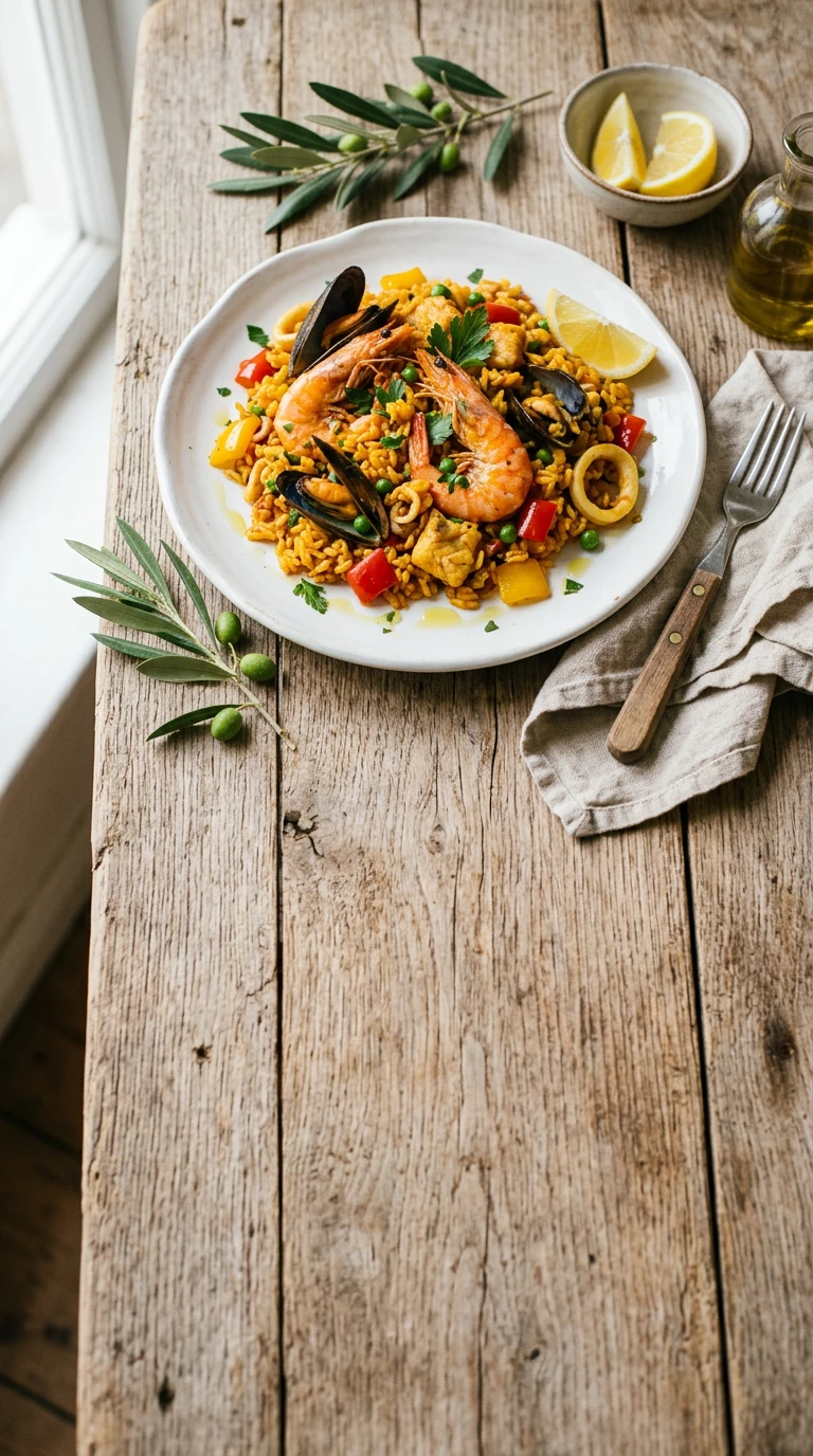 Spanish seafood rice