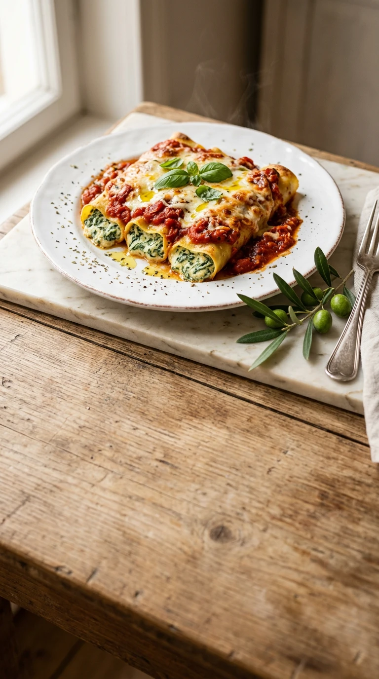 Cannelloni épinards et ricotta