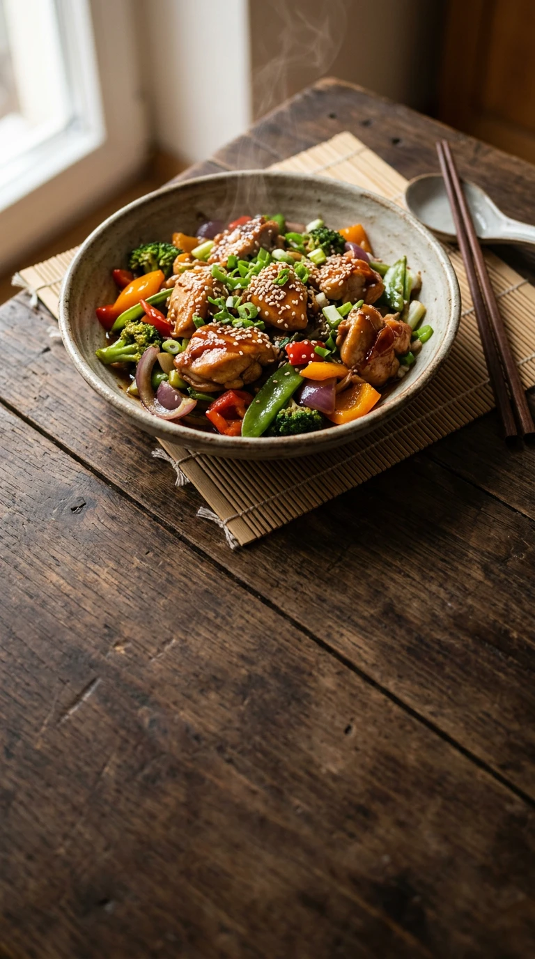 Gratin de poulet teriyaki