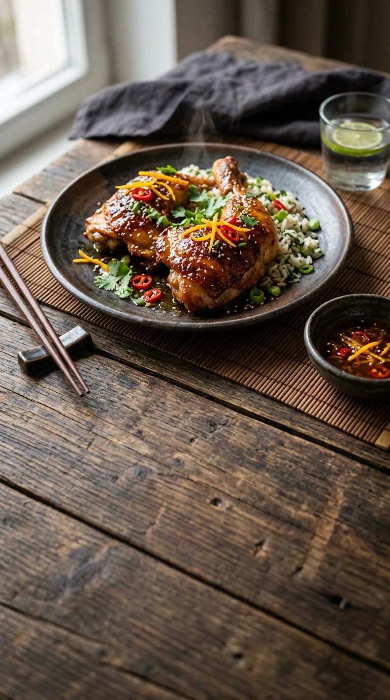 Thai Drumsticks with Orange-Chili Glaze