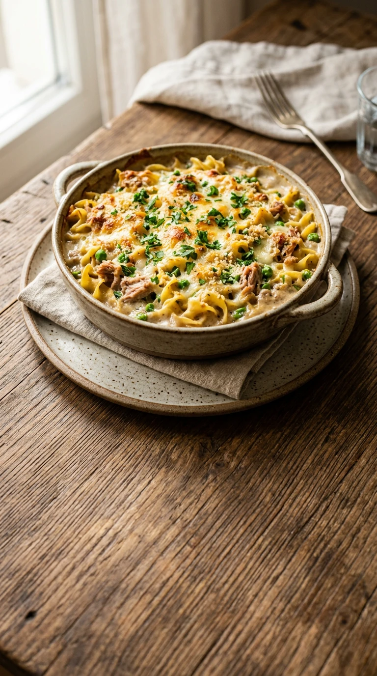 Gratin de pâtes au thon