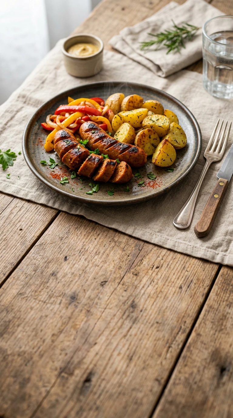 Vegan Paprika Sausage