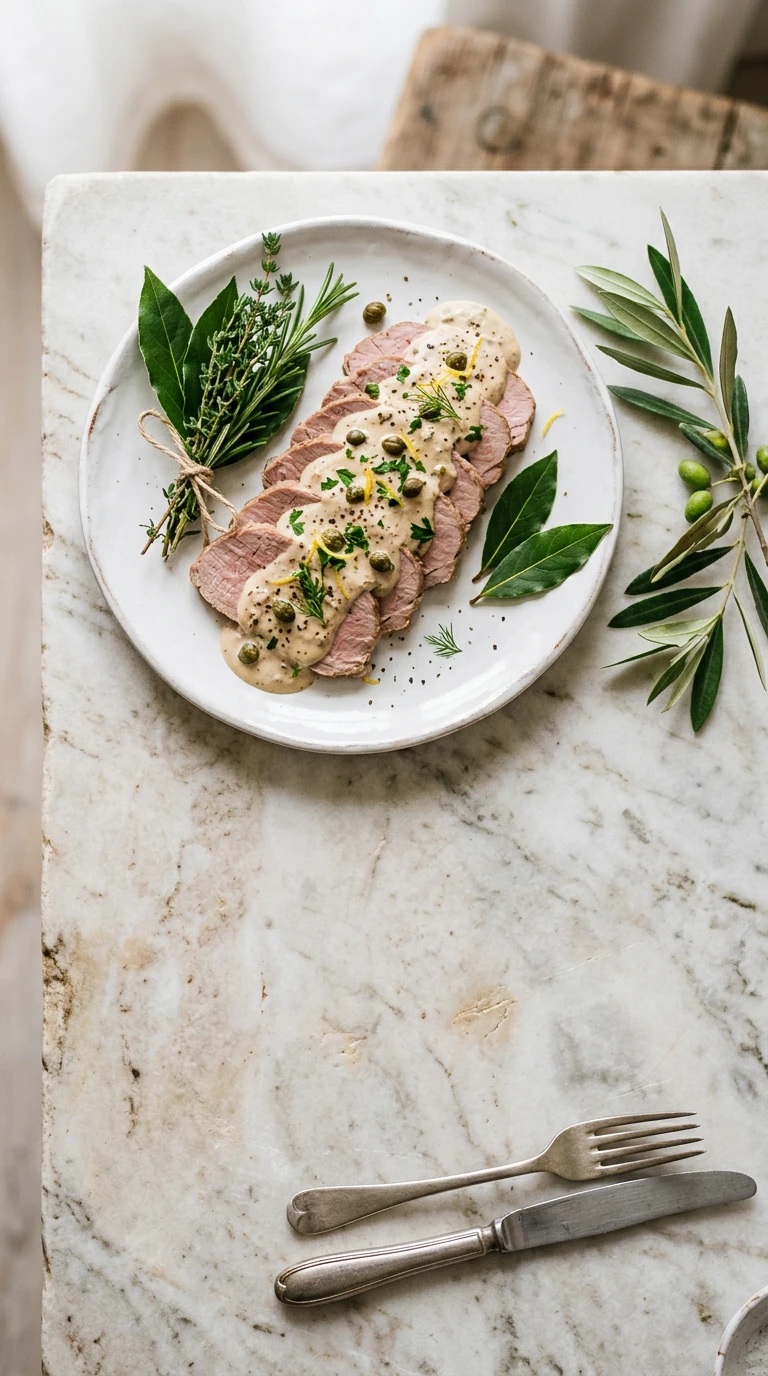Vitello Tonnato (Kalbfleisch mit Thunfischsauce)