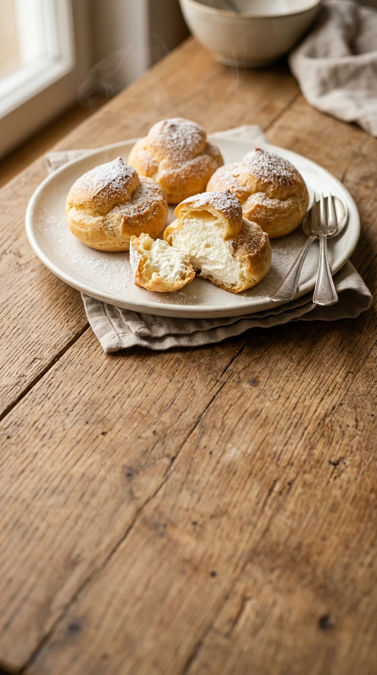 Cream Puffs (Choux Pastry)