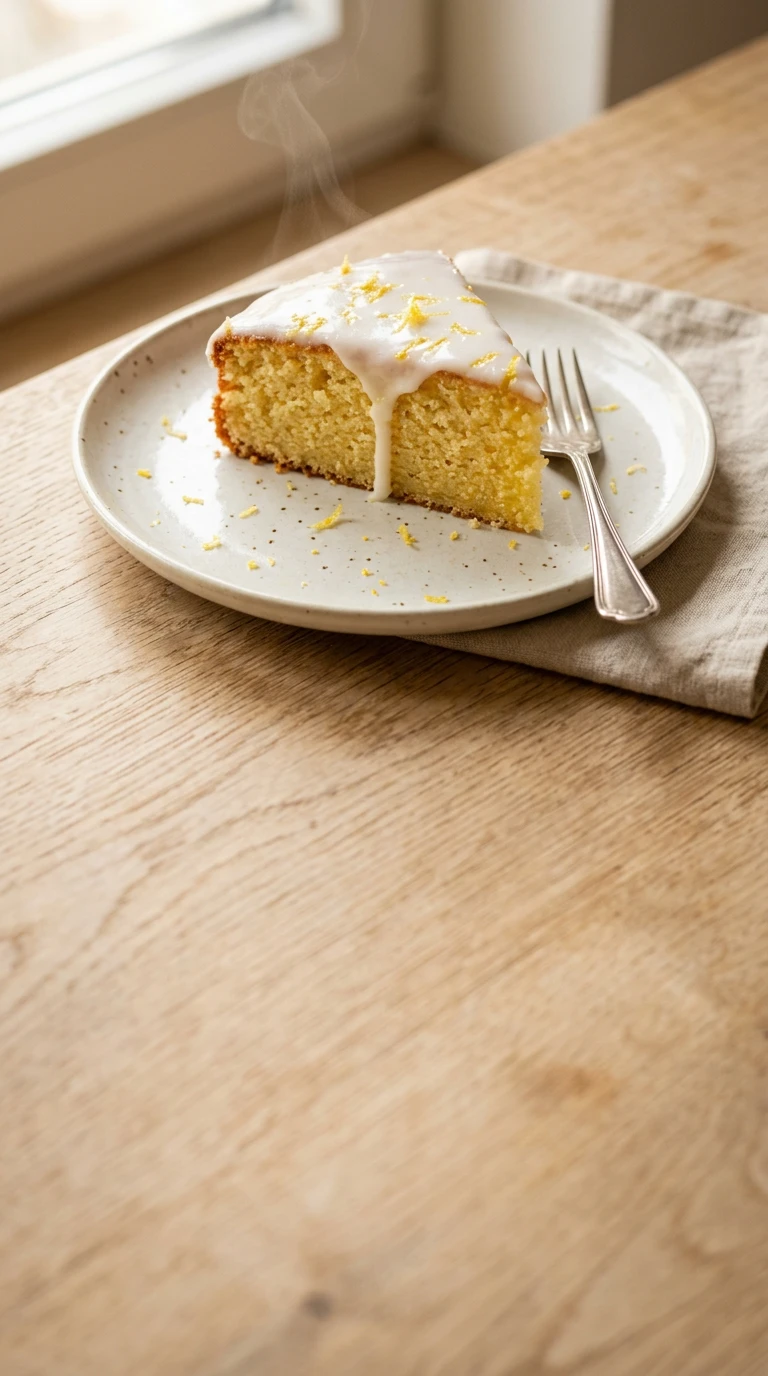 Zitronenkuchen mit Zitronenglasur