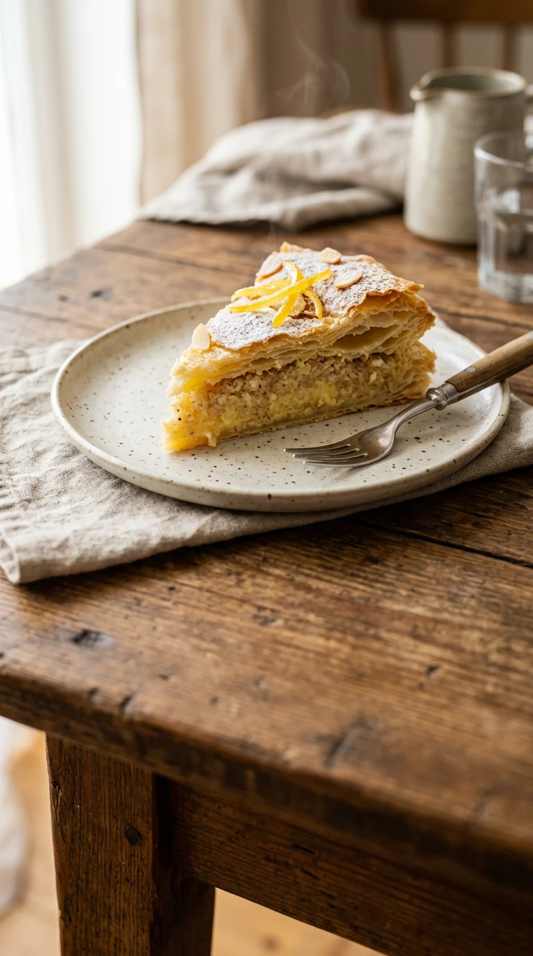 Tarte au citron sur pâte feuilletée