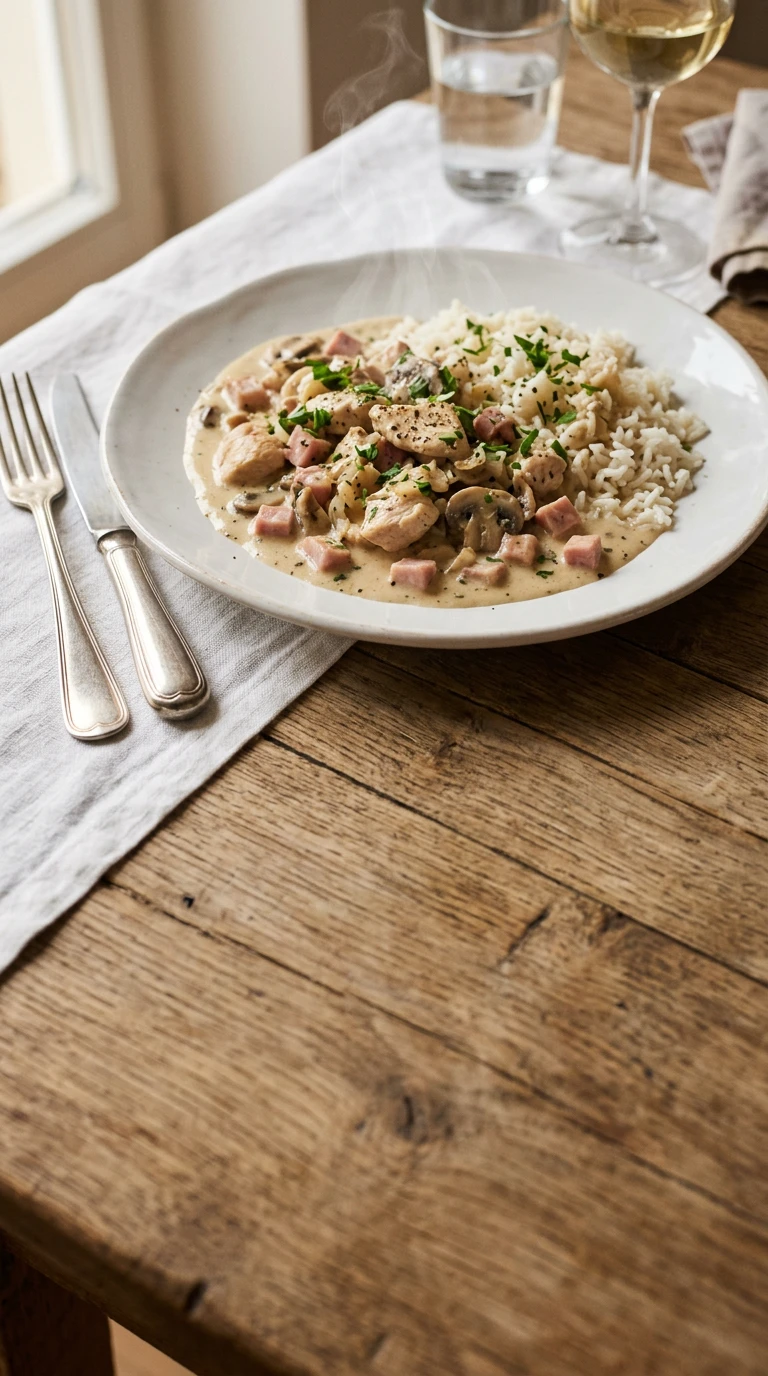 Émincé de Volaille à la Bonne-Femme