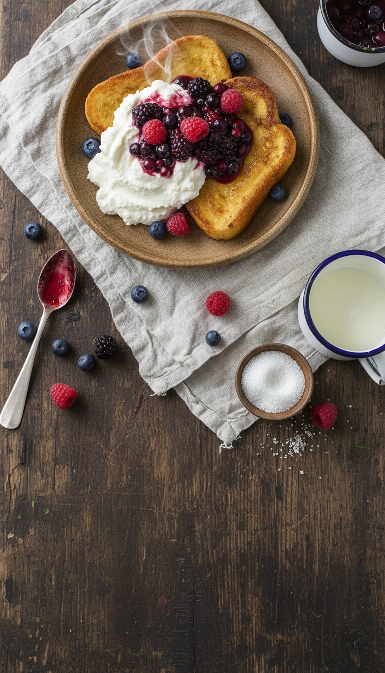 Arme Ritter Mit Quark Und Beerenkompott