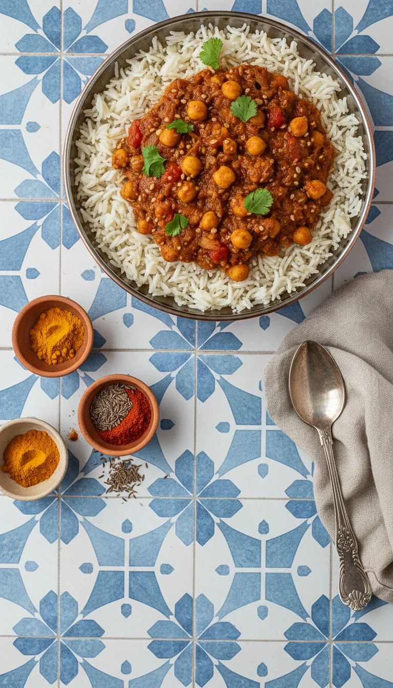 Chana Masala avec Riz Basmati