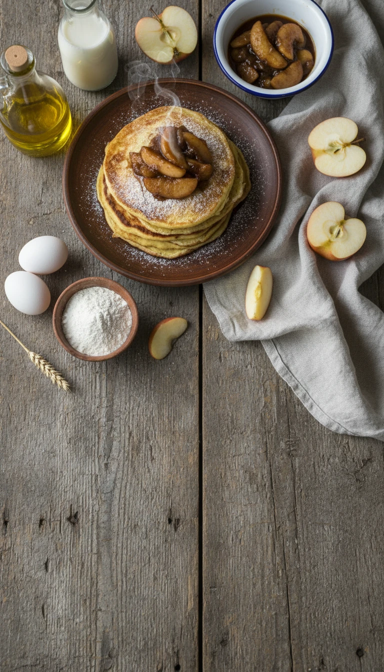 Eierpfannkuchen Mit Apfel Zimt Kompott