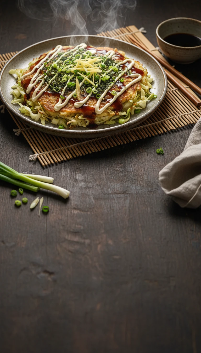 Okonomiyaki japonais au chou (vegan)