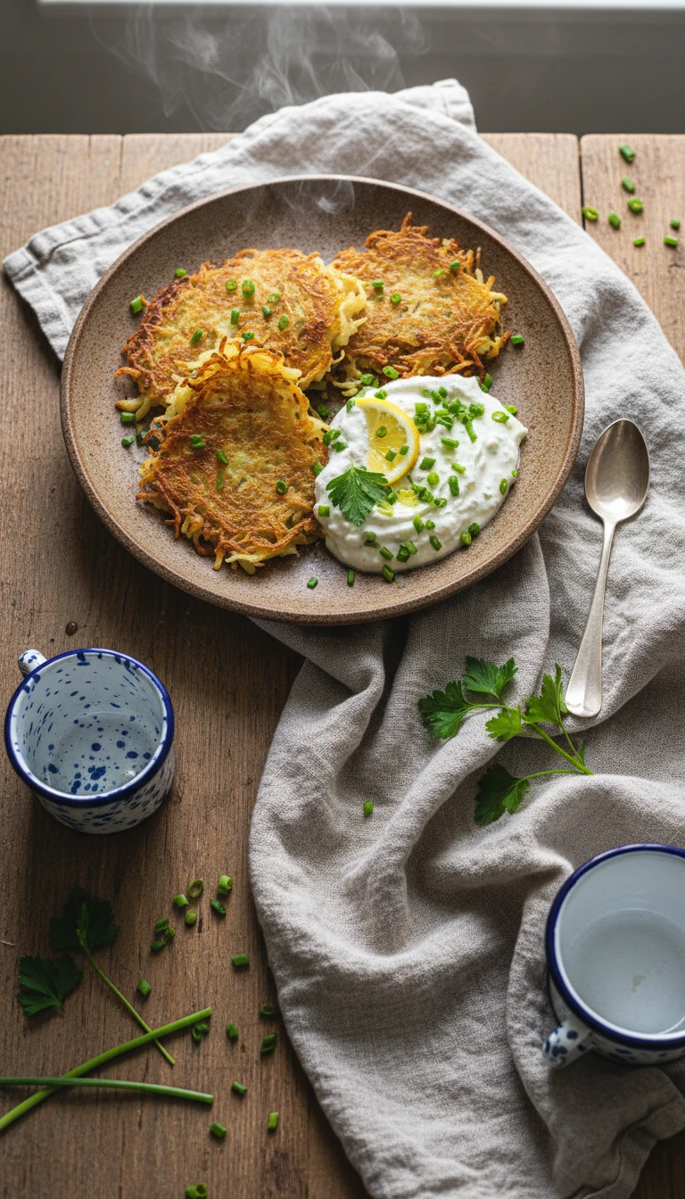 Potato Rösti with Herb Quark