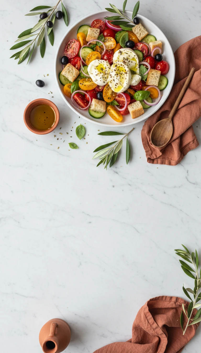 Panzanella Frühstückßalat Mit Mozzarella