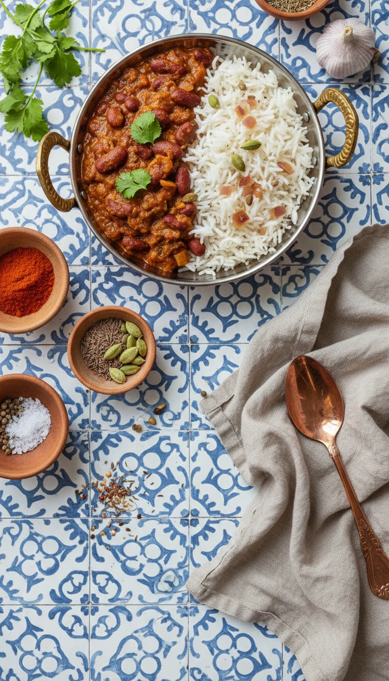 Rajma Masala avec riz basmati