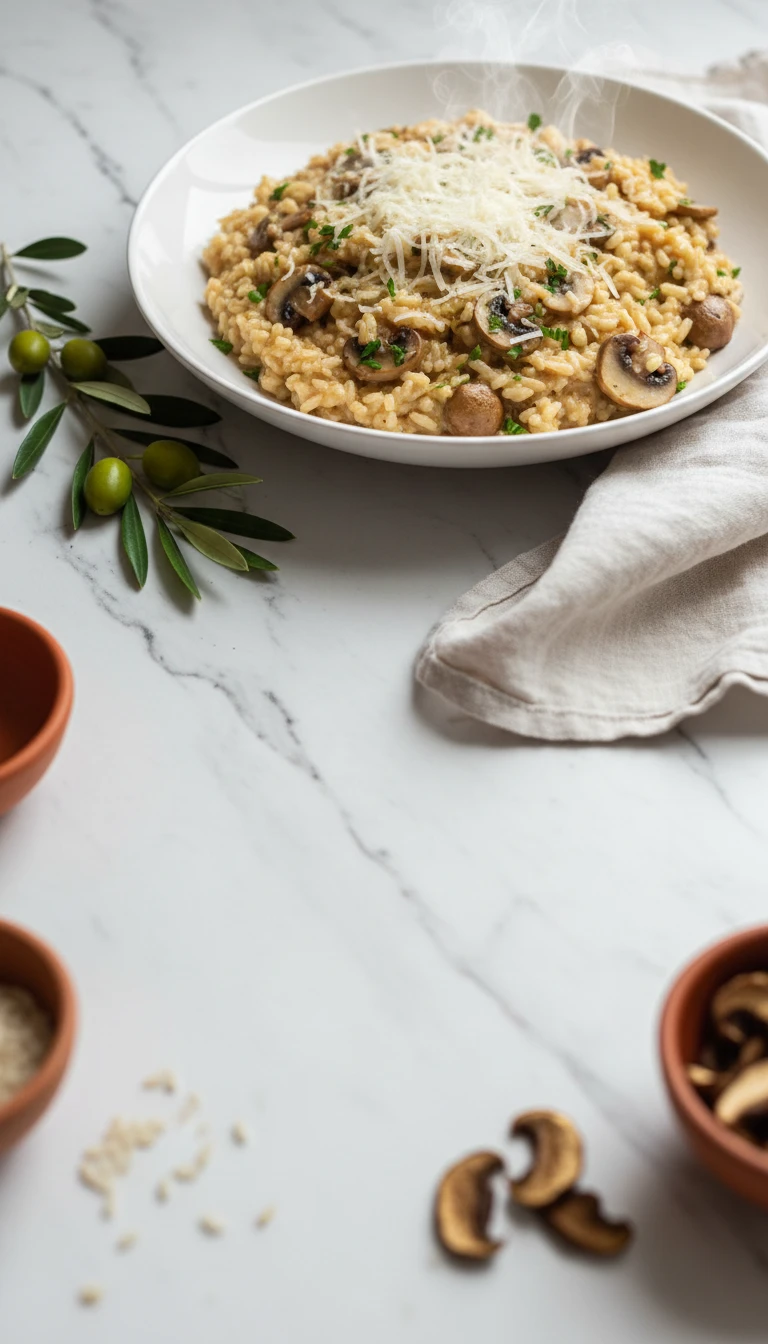 Risotto aux Champignons et Parmesan