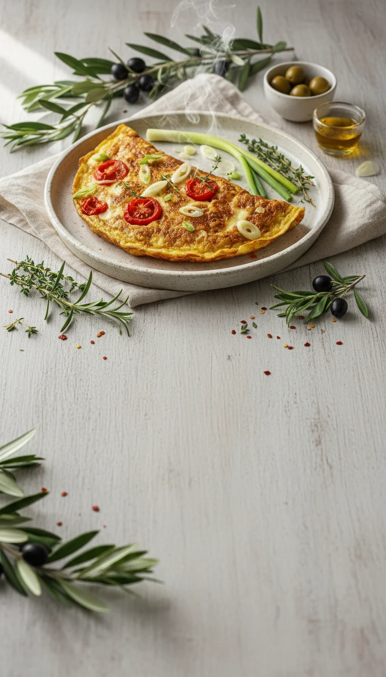 Omelette Espagnole aux Tomates et Manchego