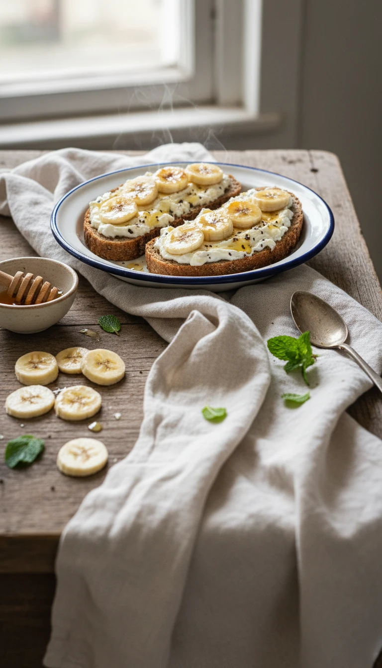 Sweet Quark Bread with Banana