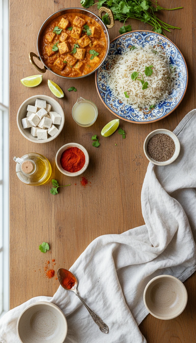 Tofu Tikka Masala avec Riz Jeera