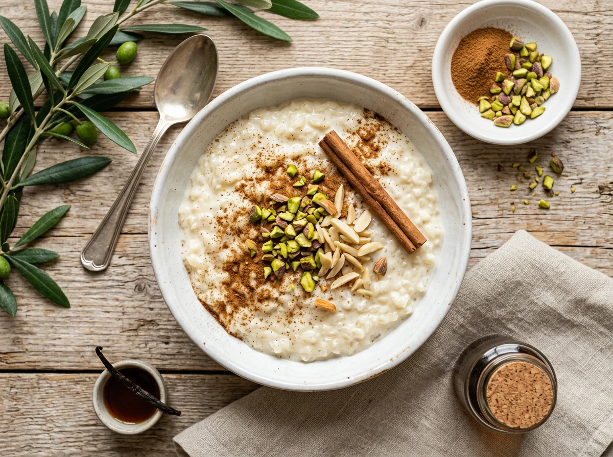 Egyptian Sweet Rice Pudding (Roz Bil Laban)