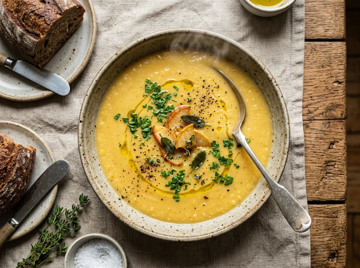 Apfel-Pastinaken-Suppe