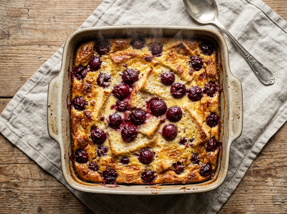 Auflauf von sauren Kirschen