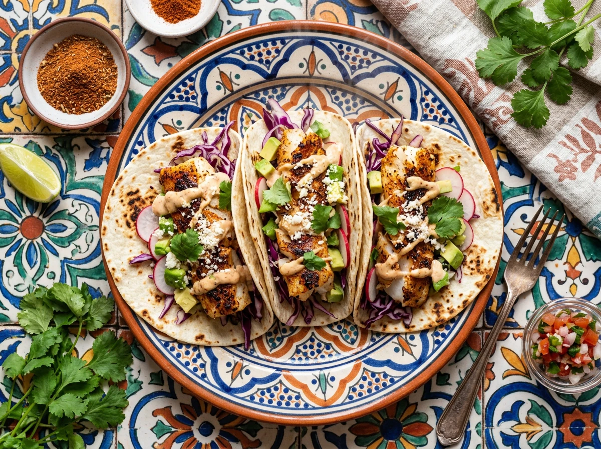 Cajun Spiced Fish Tacos