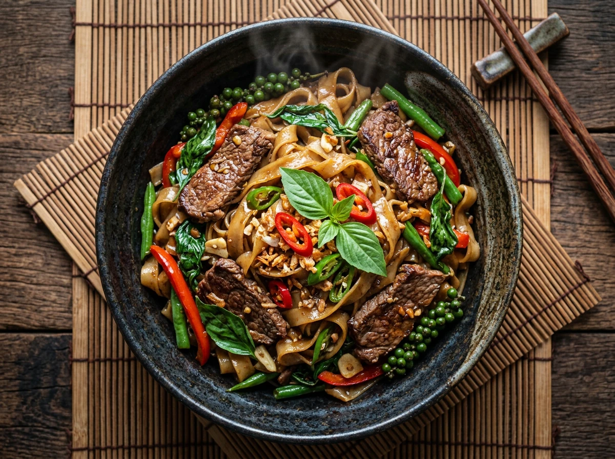 Pad Kee Mao (nouilles enivrées)