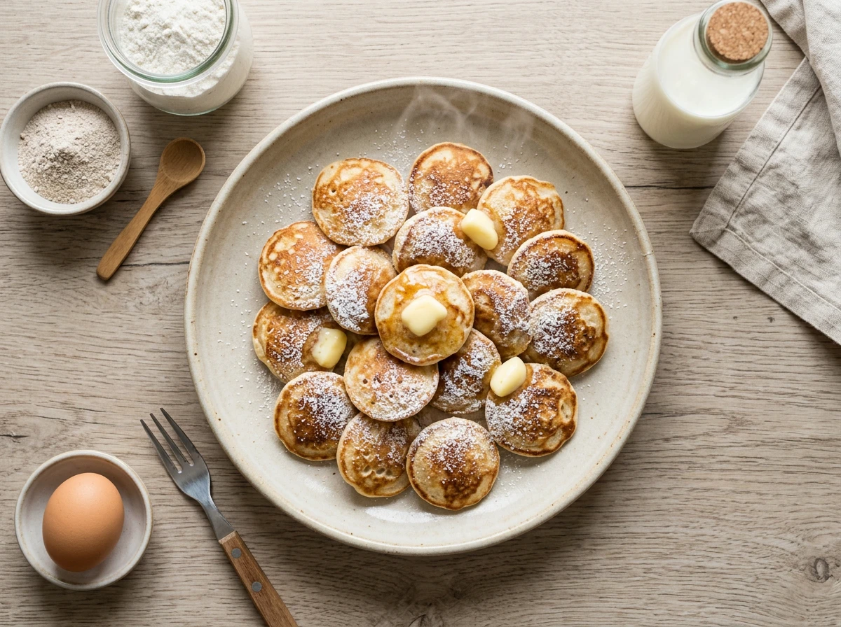 Dutch Poffertjes (Mini-Pfannkuchen)