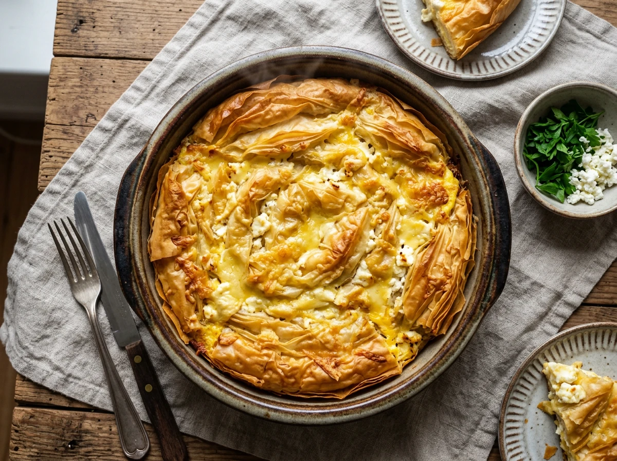 Eier-Käse-Filoteig-Auflauf (Banitsa)