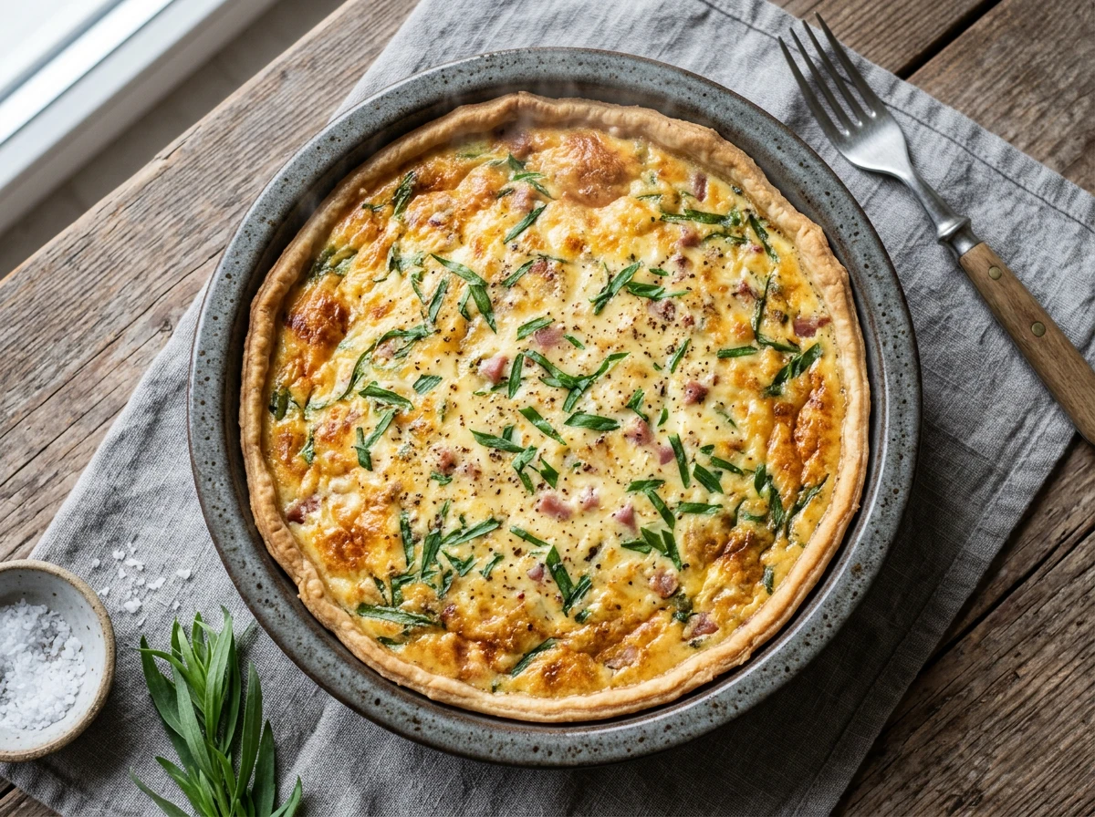 Einfache Estragon-Quiche