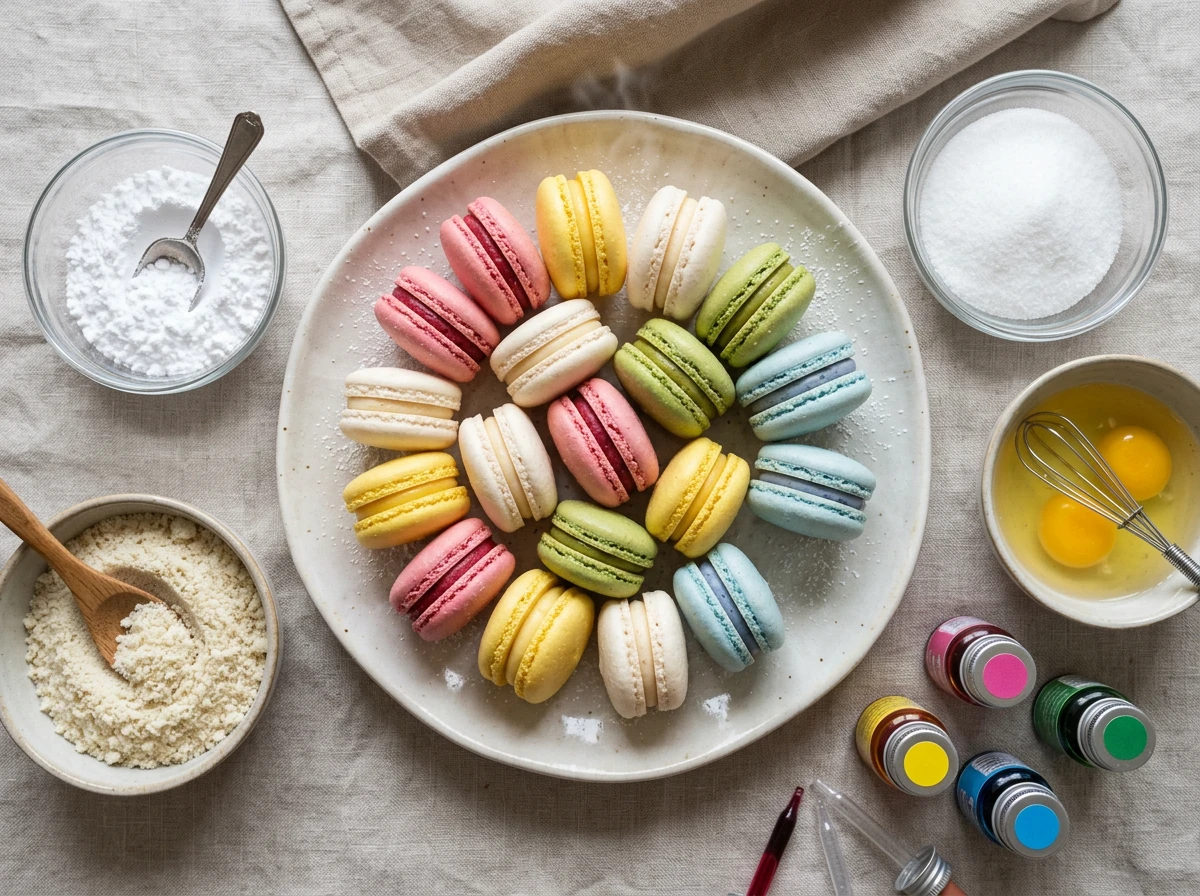 Einfache französische Macarons
