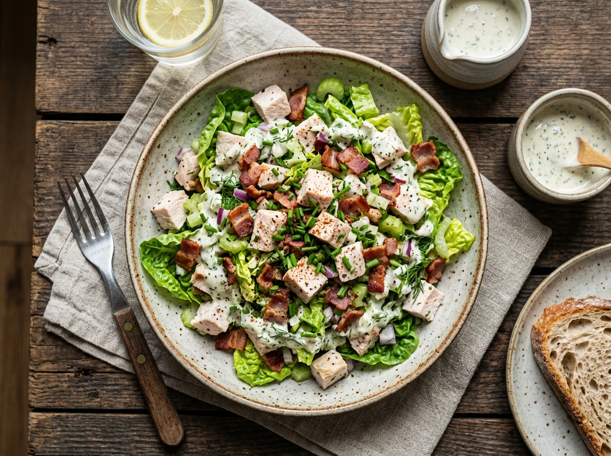 Einfacher Hähnchensalat