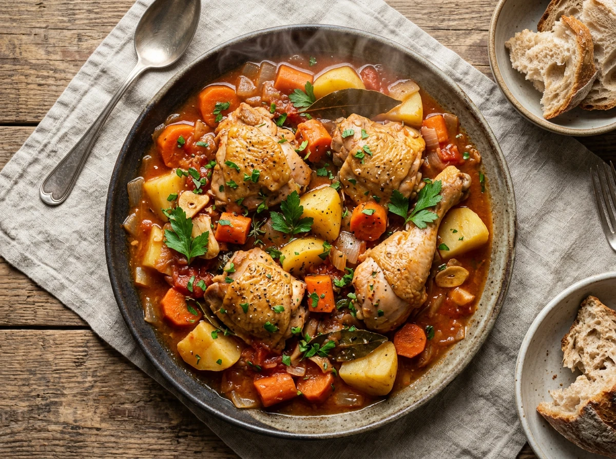 Estofado de Pollo (Hähncheneintopf)