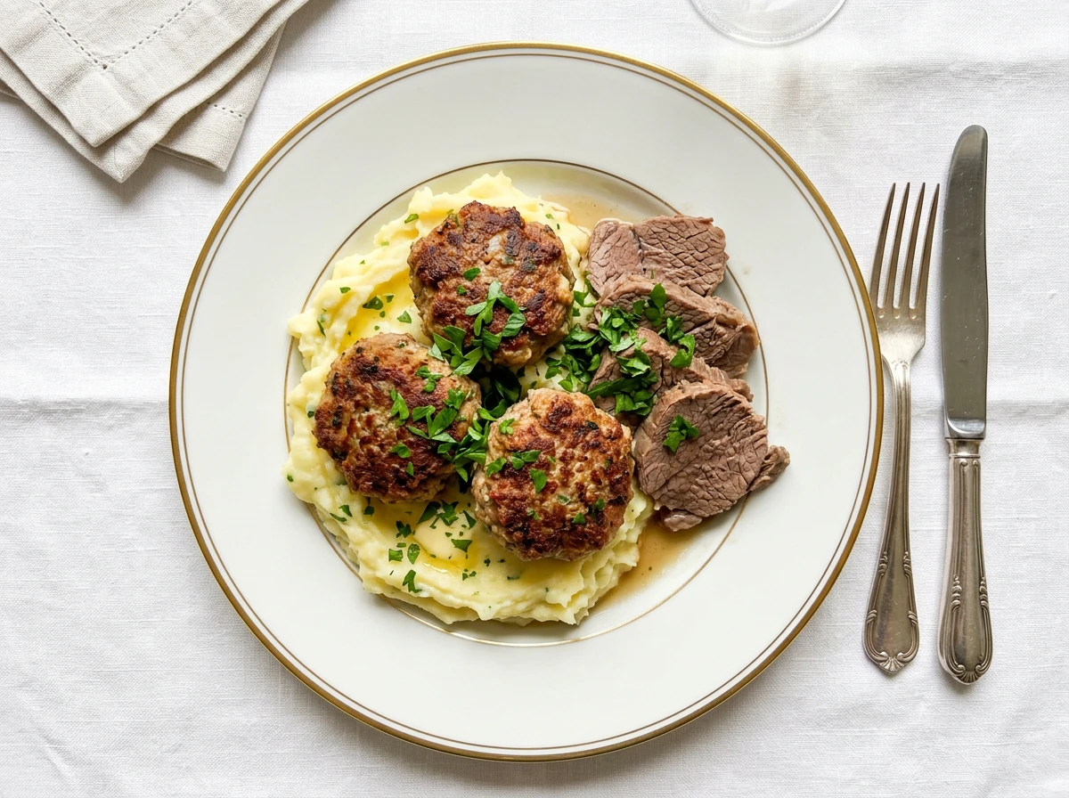 Fricadelle with cooked beef