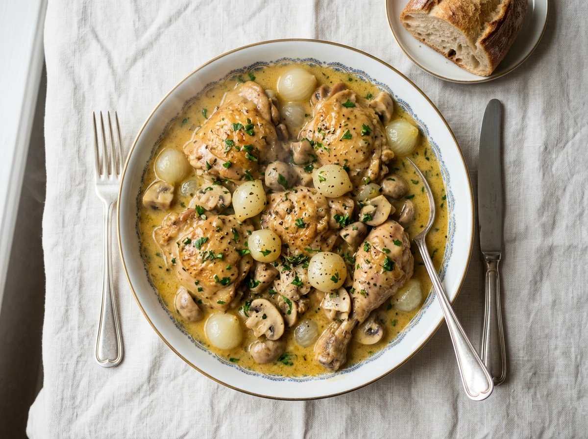 Homestyle Chicken Fricassée