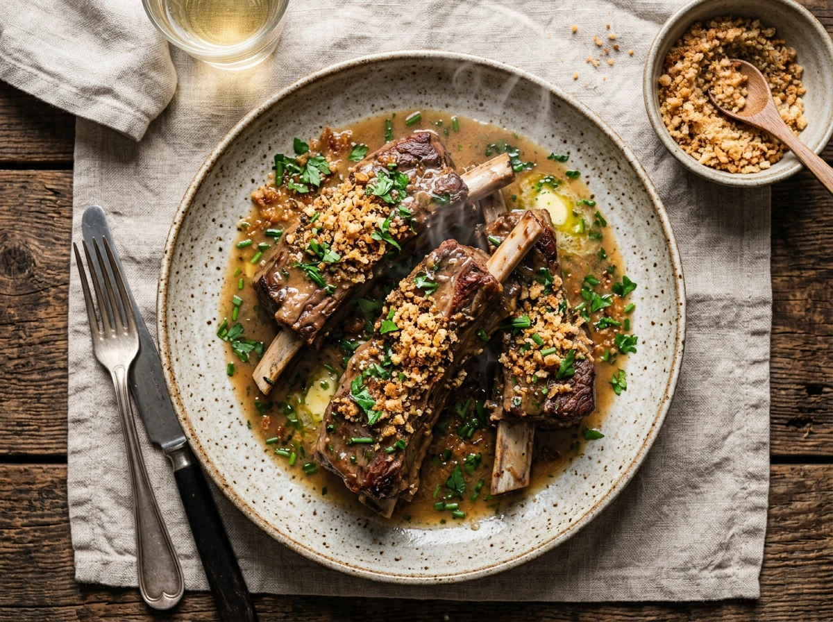 Gedämpfte Kalbsrippen