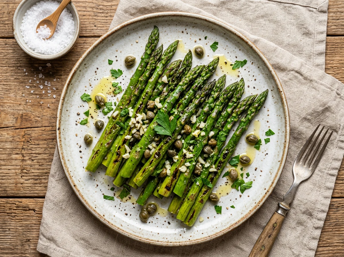 Gegrillter Spargelsalat