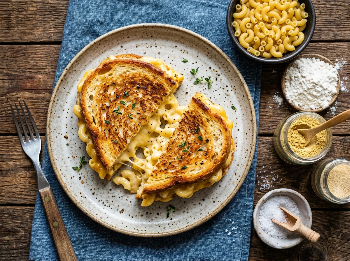 Gegrilltes Mac-and-Cheese-Sandwich