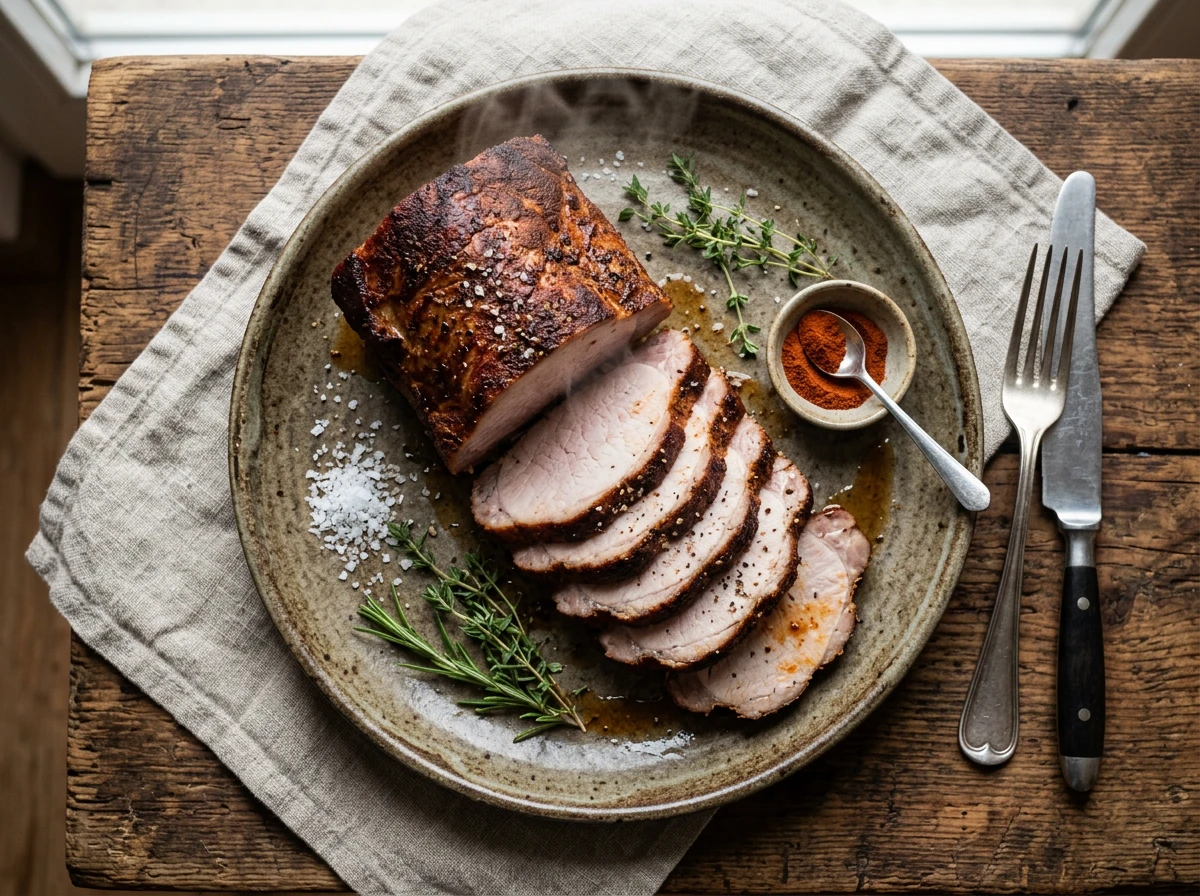 Geräucherter Schweinelendenbraten