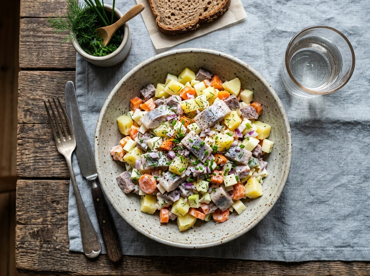Heringe‑Salat für den täglichen Tisch