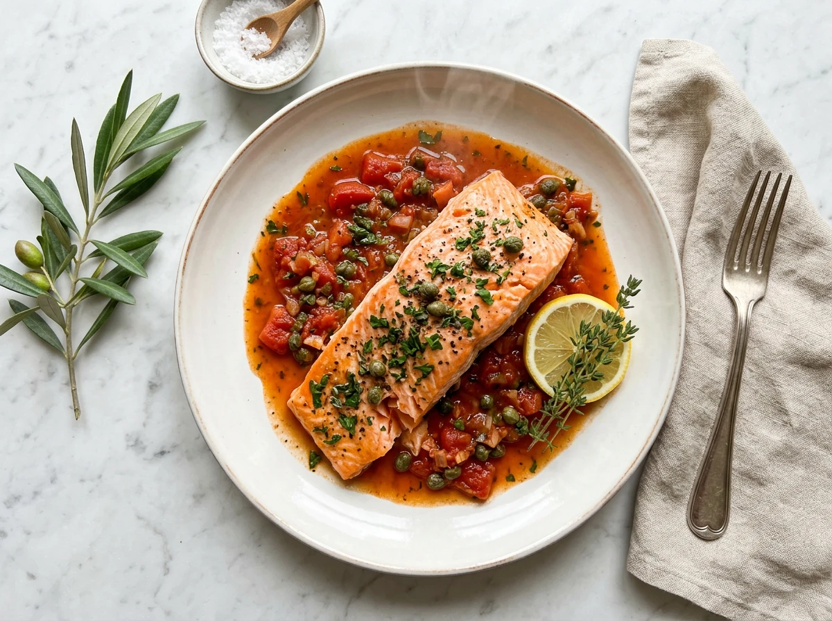 Italian Poached Salmon