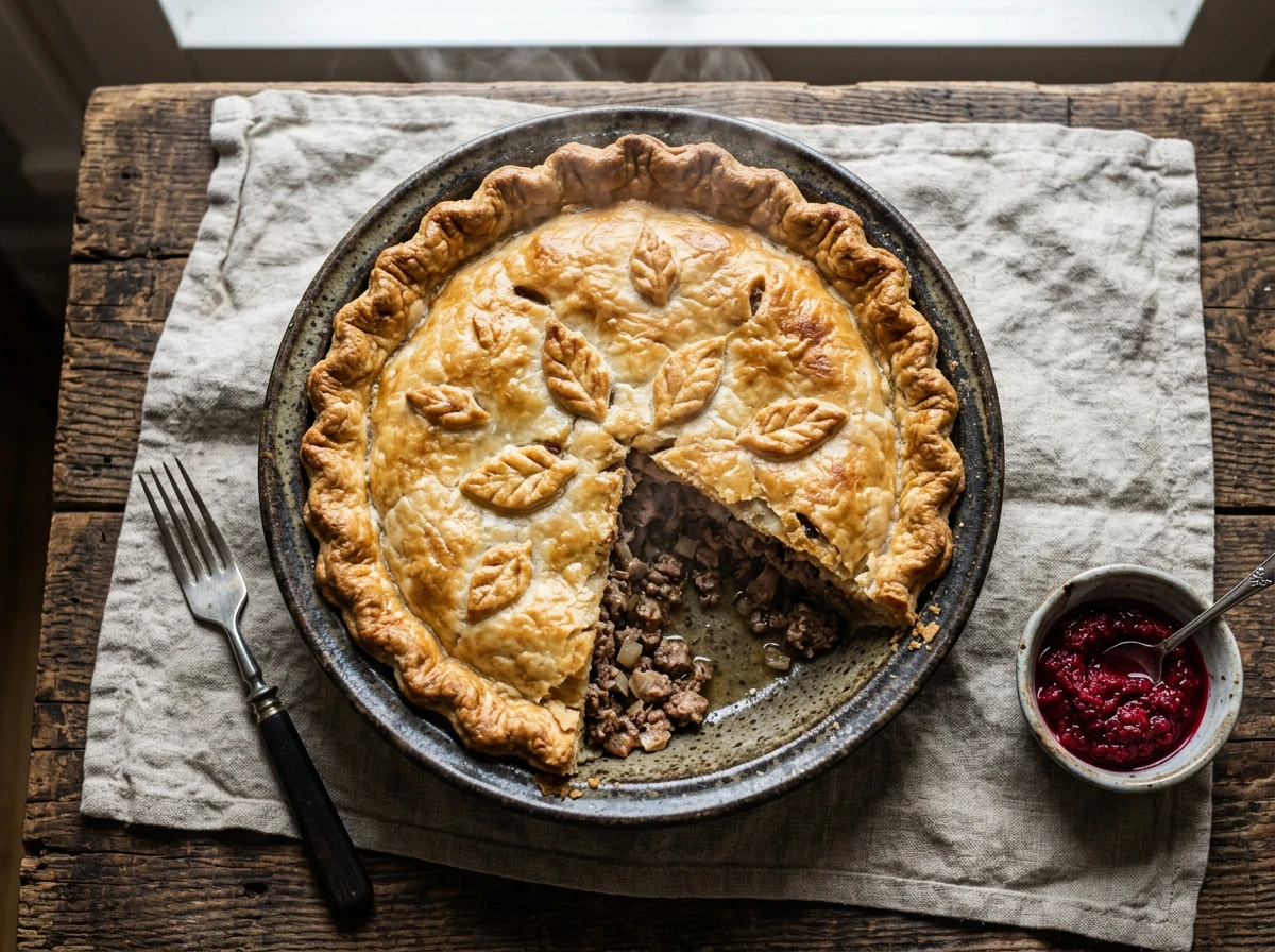 Klassische Tourtière