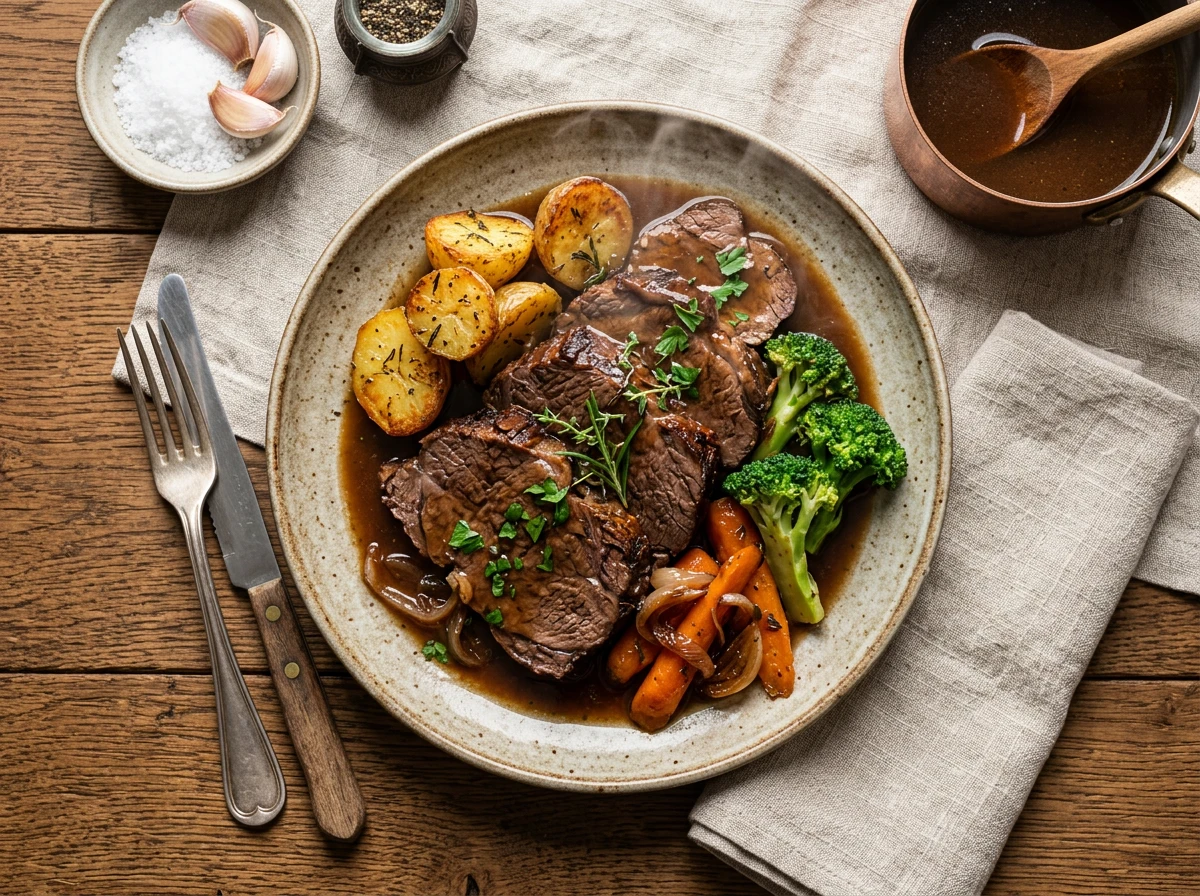 Klassischer Rinderbraten