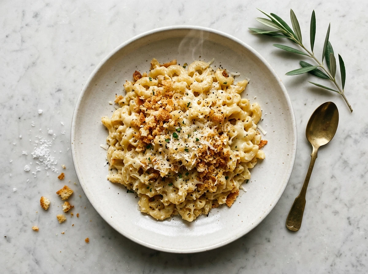 Macaroni (Nudeln) mit Parmesankäse