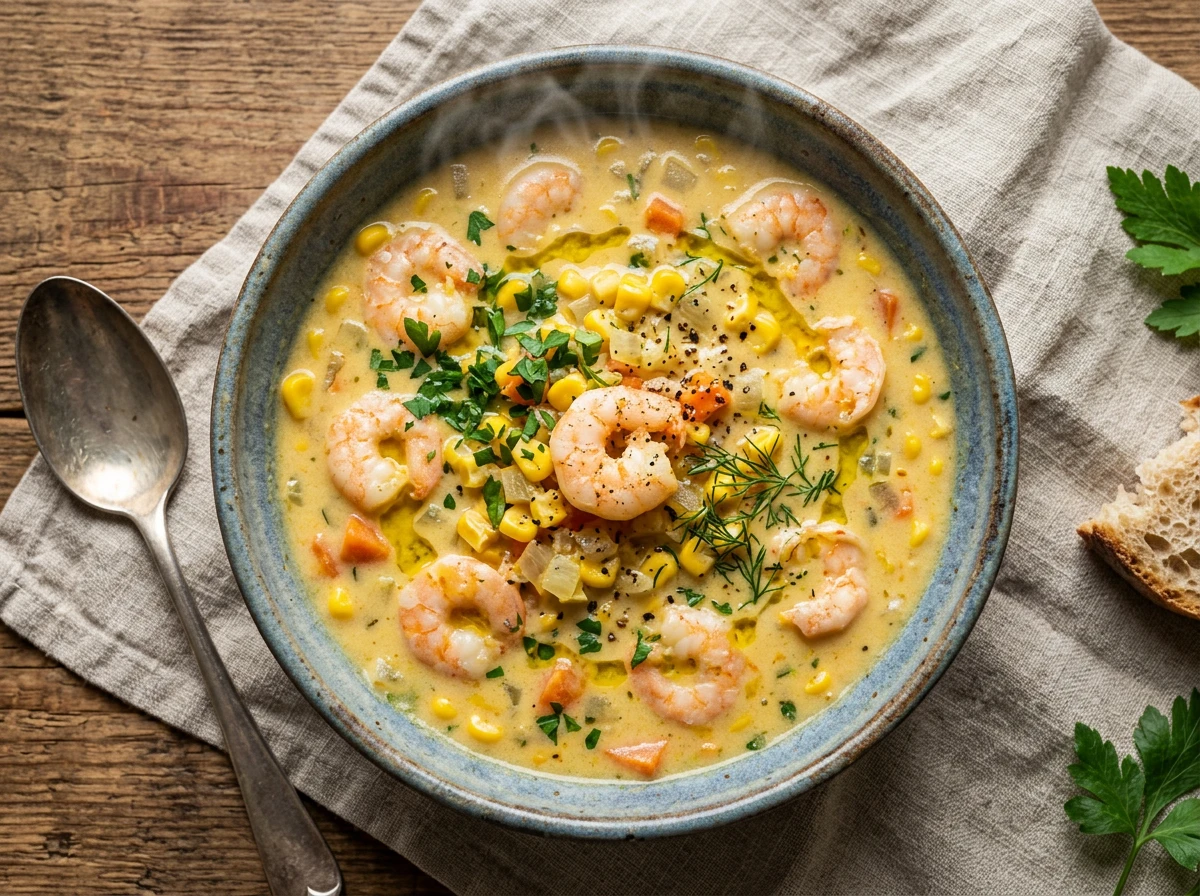 Mais-Garnelen-Chowder