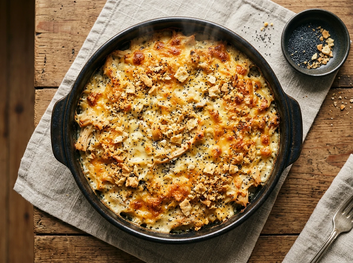 Mohn-Hähnchen-Auflauf