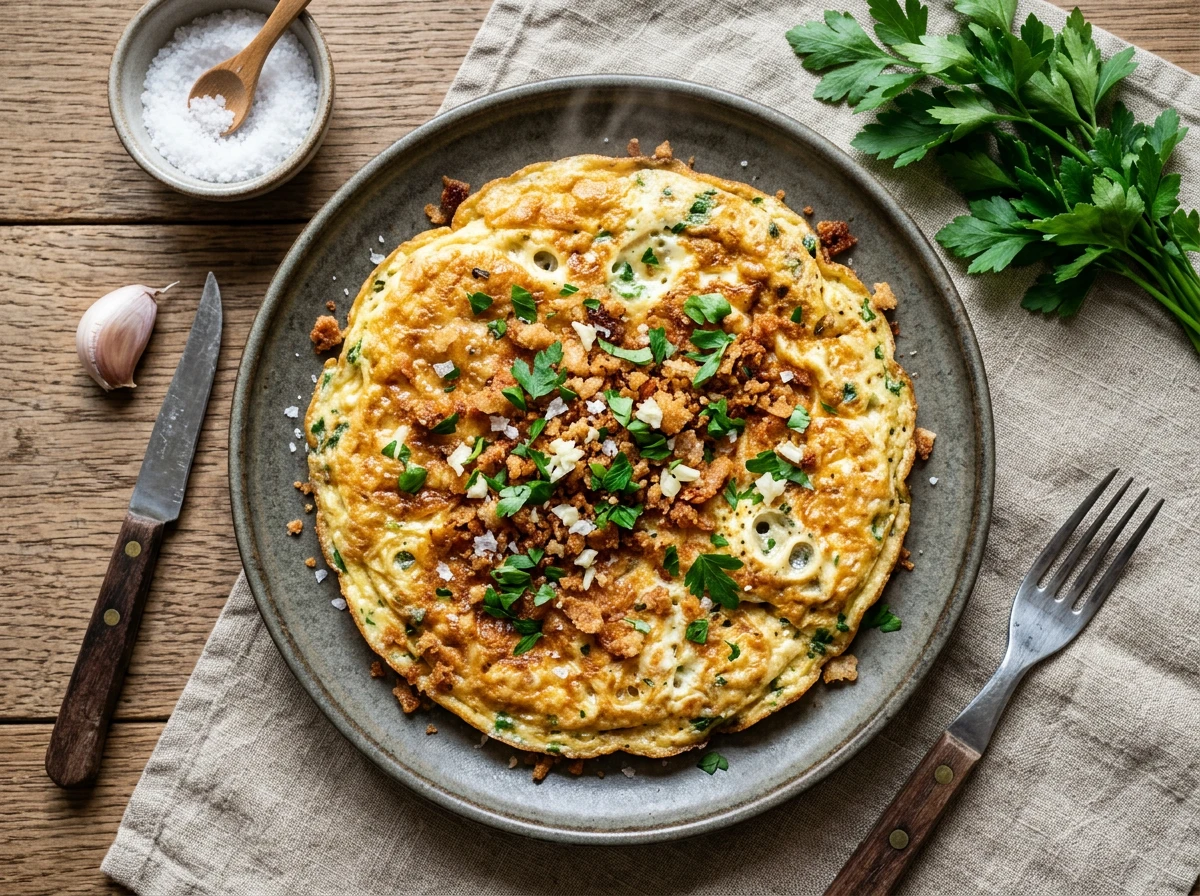 Omelette of Breadcrumbs